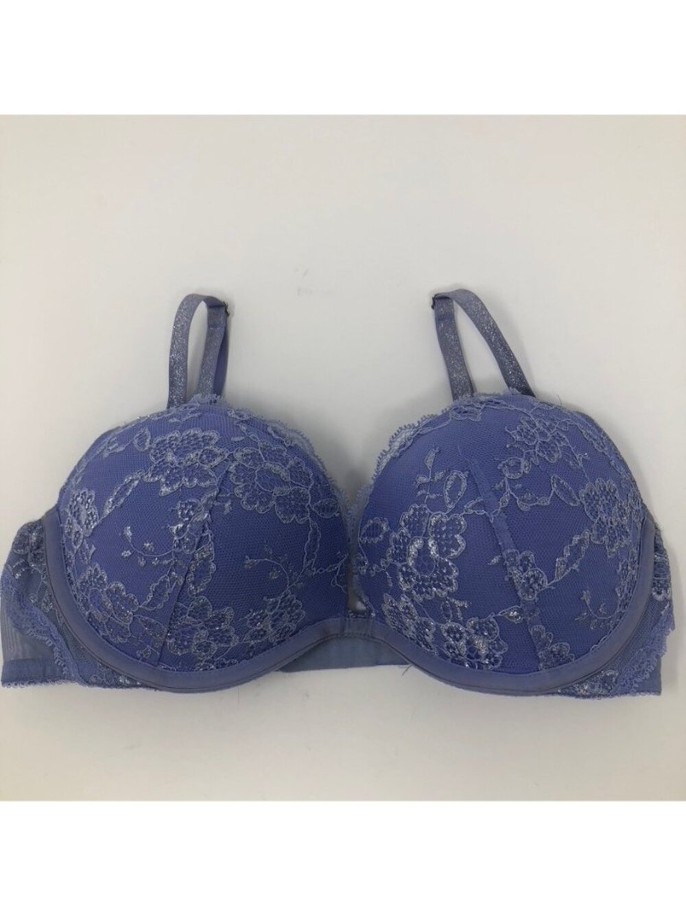 Victorias Secret Dream Angels Padded Demi Bra Size 34C Purple
